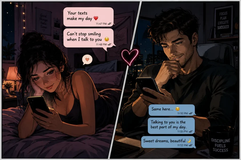 how to start a conversation with a girl over text