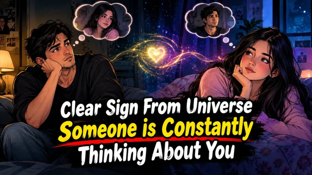 clear sign from universe someone is constantly thinking about you