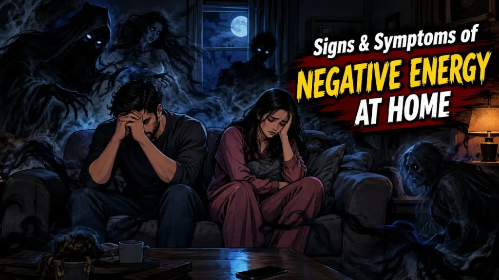 Symptoms of negative energy at home